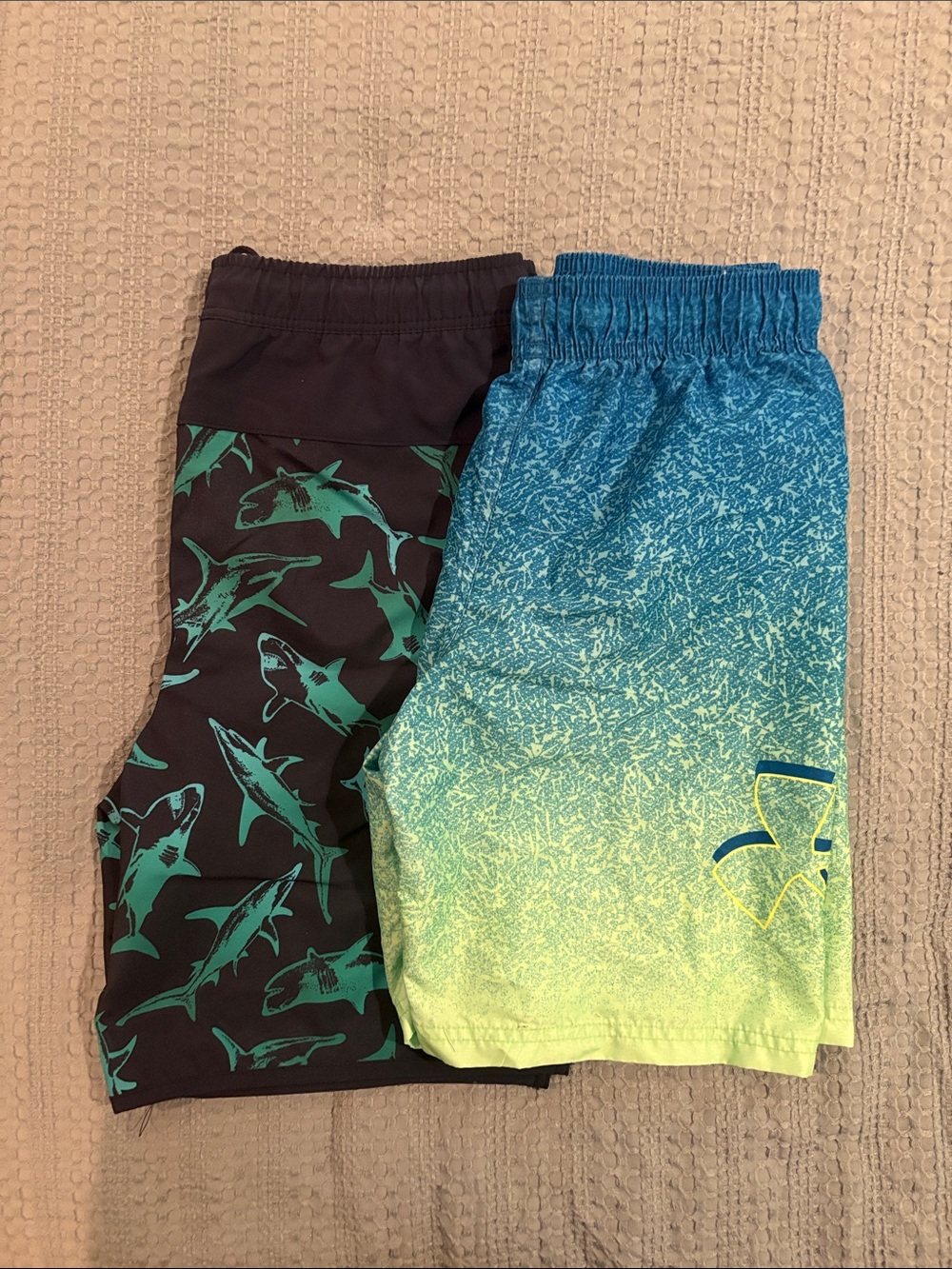 Under Armour & Lands End Boy’s Swim Shorts - 2 Pack, Size 14/16